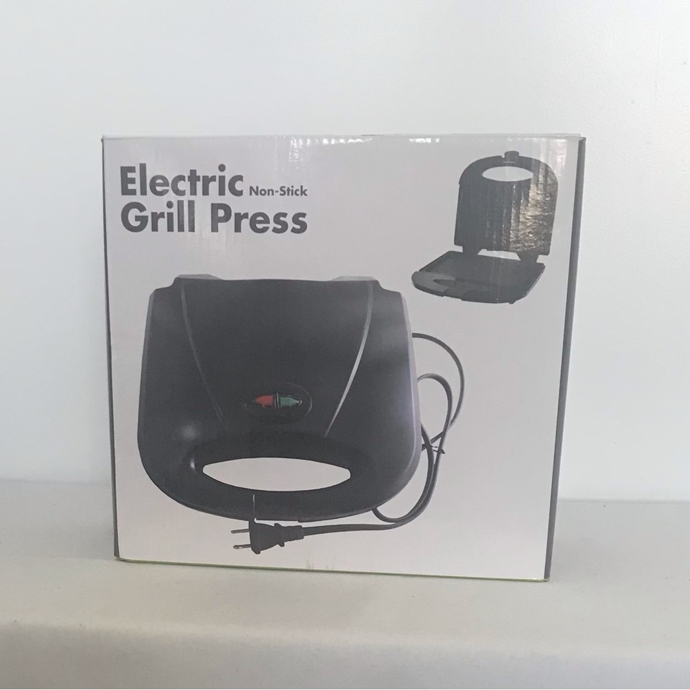 New Intertek Portable Indoor Nonstick Electric Sandwich Grill Press Original Box